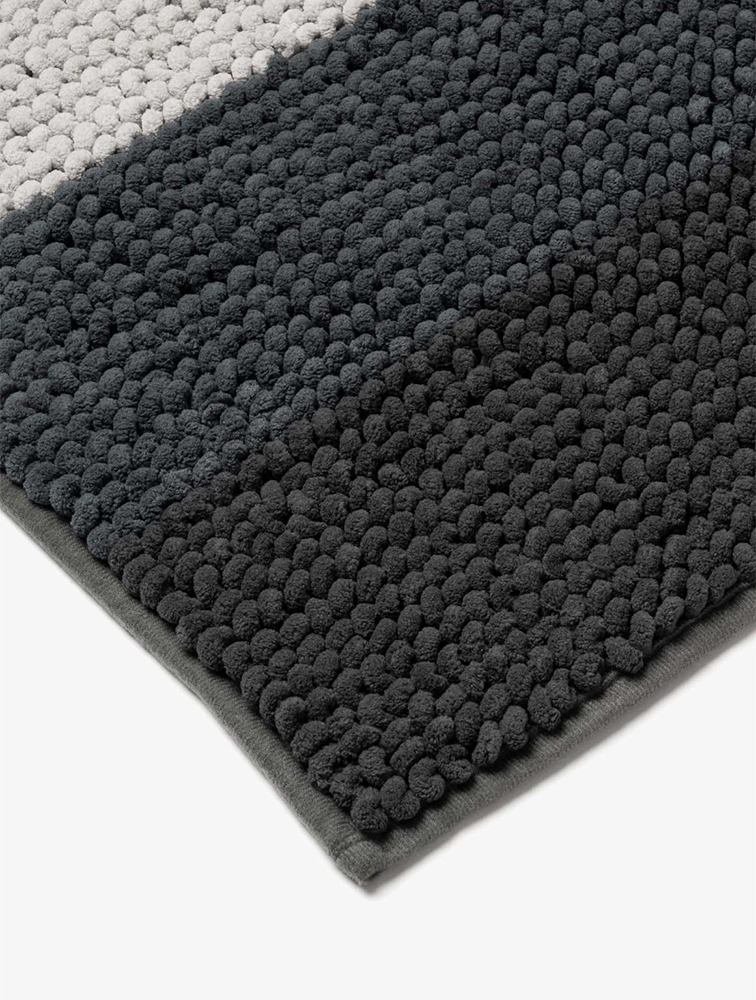 MyRunway Shop Woolworths Striped Chenille Bath Mat for Women & Men